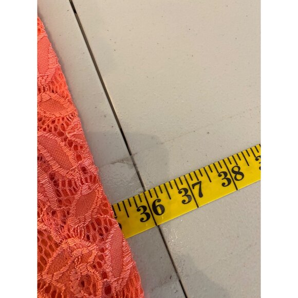 Studio One New York Orange Lace Dress Size 8 - Picture 7 of 11
